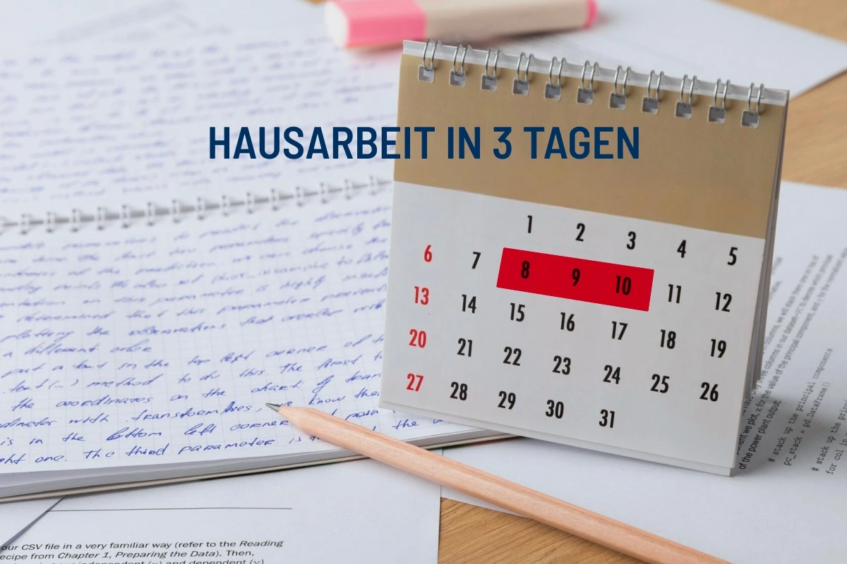 Hausarbeit in 3 Tagen